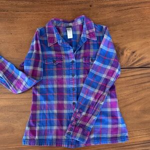 Patagonia Women’s Plaid Shirt in Blue and Pink